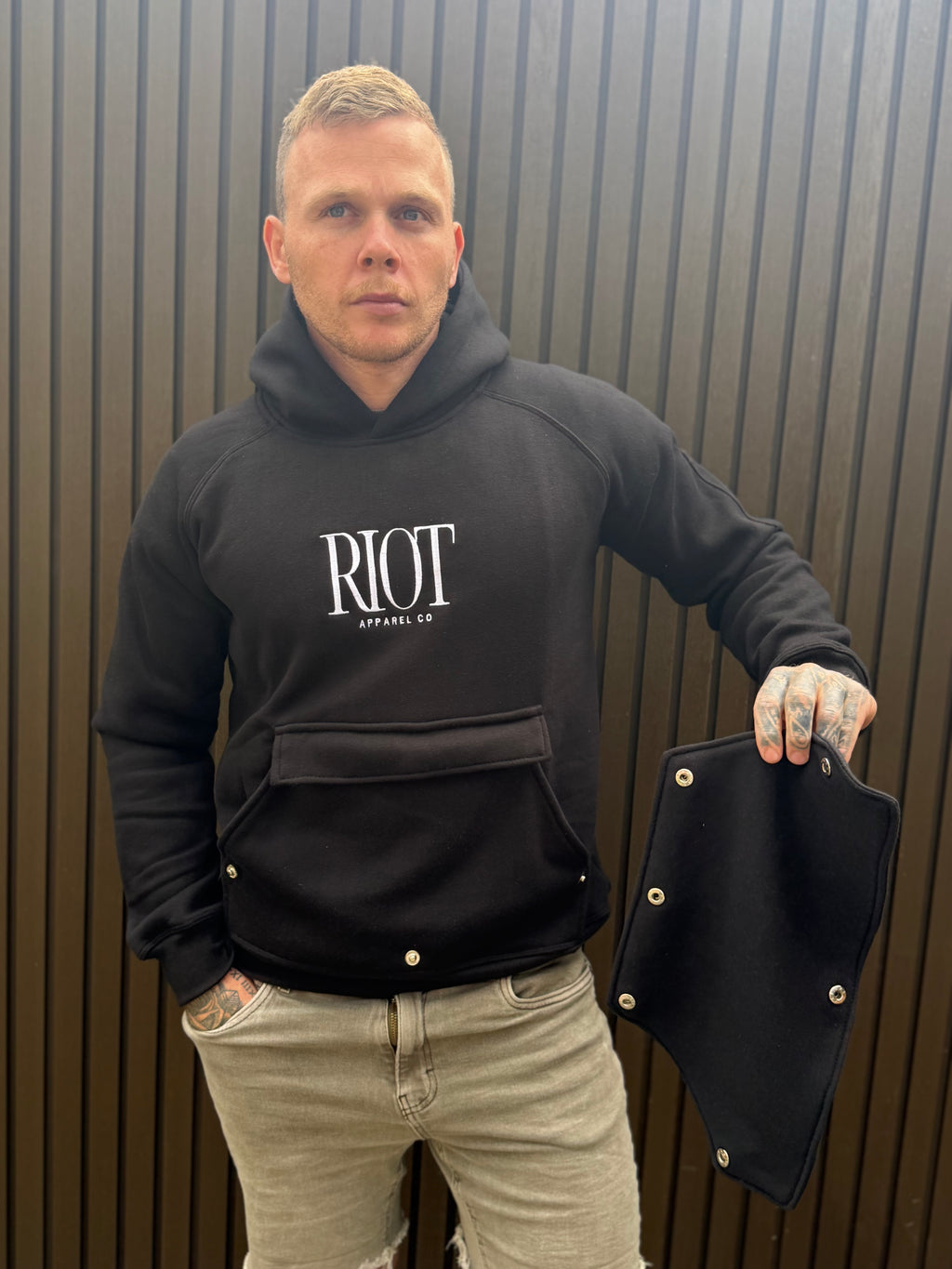 Riot Utility Hoodie - Black